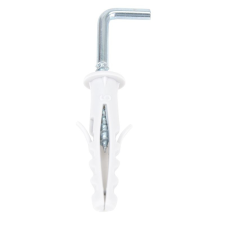 Tracon Budapest Kft. Peremes tipli + kampó szerelvény, acél, szürke 6×30mm T6K Tracon villanyszerelés