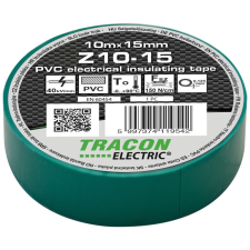 Tracon Budapest Kft. Szigetelő szalag 10x15 zöld Z10-15 Tracon villanyszerelés