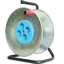 Tracon Budapest Kft. Tracon 2 pólusú üres fém kábeldob KD-DOB hosszabbító, elosztó