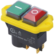 Tracon Budapest Kft. Tracon relés biztonsági kapcsoló, csavarozható, sárga kerettel SSTM-04 villanyszerelés