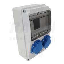 TRACON Csatlakozó doboz, védelem nélkülOut:2×SCHUKO villanyszerelés