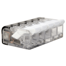 TRACON Csavar nélküli vezetékösszekötő, nyitható átlátszó, RVON5 villanyszerelés