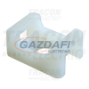 TRACON CSTALP-2 Csavarozható, 2oldalt fűzhető kábelkötegelő talp, natúr 23×16mm, d=6,3mm, PA6.6