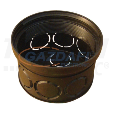 TRACON D80 Perforált kötődoboz süllyesztett, sima, fekete 80×45mm, IP44 villanyszerelés