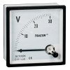 TRACON DCVM72-400 Analóg egyenáramú voltmérő 72×72mm, 450V DC