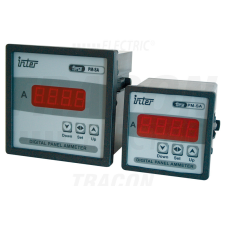 TRACON Digitális ampermérő áramváltós méréshez relékimenettel 96×96mm, 5A AC villanyszerelés