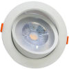 TRACON DLCOB9WW Beépíthető álmennyezeti LED lámpatest, forgatható 200-240 V, 50Hz, 9W, 3000K, 630lm, 38°, IP20, EEI=G