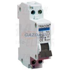 TRACON DPN-C-32 Kismegszakító, 1+N pólus, C karakterisztika 32A, 4,5kA villanyszerelés