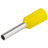 TRACON E090 Szigetelt (PA6.6) érvéghüvely, ónozott elektrolitréz, sárga 1mm2, L=14,6mm