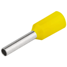 TRACON E090 Szigetelt (PA6.6) érvéghüvely, ónozott elektrolitréz, sárga 1mm2, L=14,6mm villanyszerelés