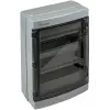  TRACON EDFKIP65N122 Falon kívüli elosztódoboz, átlátszó ajtóval, N/PE sínnel 2×12 mod, H×W×D=420×323.5×139.5mm, IP65,1000 VAC,1500 VDC