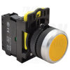 TRACON Egyszerű nyomógomb, sárga1×NO, 5A/230V AC-15, IP65