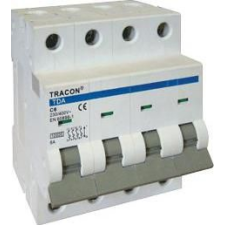 Tracon Electric Kismegszakító, 4 pólus, B karakterisztika - 50A, 10kA TDA-4B-50 - Tracon villanyszerelés
