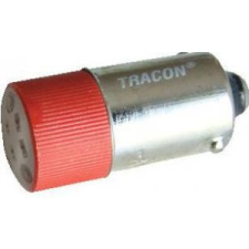 Tracon Electric LED-es jelzőizzó, piros - 400V AC/DC, Ba9s NYGL-AC400R - Tracon villanyszerelés