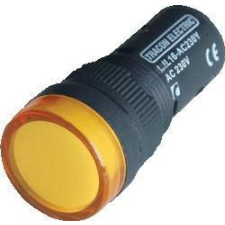Tracon Electric LED-es jelzőlámpa, sárga - 230V AC/DC, d=16mm LJL16-YE - Tracon villanyszerelés