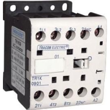 Tracon Electric Segédkontaktor - 660V, 50Hz, 12A, 5,5kW, 48V AC, 3xNO+1xNC TR1K1201E7 - Tracon villanyszerelés