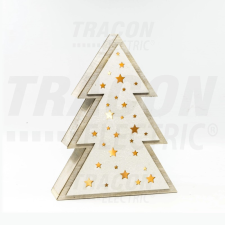 Tracon Electric Tracon CHRTRW4WW LED karácsonyi fenyő, fa, elemes Timer 6+18h, 4LED, meleg fehér ( 3000K ) színhőmérséklettel, 2xAAA karácsonyi dekoráció