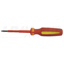 Tracon Electric Tracon - Csavarhúzó, egyenes, 1000V-ra szigetelt, sárga-piros nyél csavarhúzó