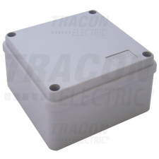 TRACON elektronikai doboz, világos szürke, átlátszó fedéllel, 150x150x70mm, IP56 villanyszerelés