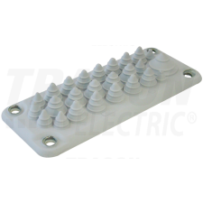 TRACON Elosztószekrény kábelbevezető, gumi, 25db kábelhez222x92mm; IP55 villanyszerelés