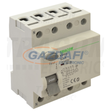 TRACON EVOG4P803 Áram-védőkapcsoló, 4 pólusú 80A, 300mA, 6kA, A villanyszerelés