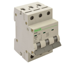 TRACON EVOZ3C16 16A C 3P 6kA kismegszakító villanyszerelés