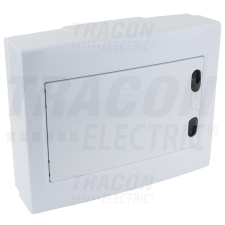 TRACON Falon kívüli elosztódoboz, fehér-sík ajtóval, NPE nélkül villanyszerelés