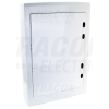 TRACON Falon kívüli elosztódoboz, fehér-sík ajtóval, NPE nélkül3×18 (54) modul, IP40, (H×W×D=670×464×120mm)