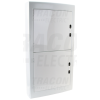 TRACON Falon kívüli elosztódoboz, fehér-sík ajtóval, NPE nélkül4×18 (72) modul, IP40, (H×W×D=872×464×120mm)