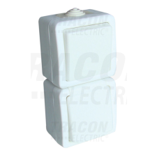 TRACON Falon kívüli váltókapcsoló+csatlakozóaljzat 16A/250VAC, IP54, (106) villanyszerelés