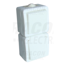 TRACON Falon kívüli váltókapcsoló+csatlakozóaljzat, csapos16A/250VAC, IP54, (106) villanyszerelés