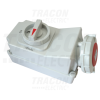 TRACON Felületre szerelhető ipari csatl.aljzat reteszelt kapcs.-val16A, 230V, 2P+E, 6h, IP67