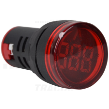 TRACON Feszültségmérő, LED jelzőfény,piros 24-500VAC, d=22mm villanyszerelés