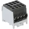 TRACON FLECU-25-16-4F Főáramköri leágazó kapocs, sínre szerelhető, fekete 2.5-25mm2, max. 1000VAC, max.101A