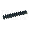 TRACON Flex. nyomólemezes sorozatkapocs, H profil, 12 tag, fekete16mm2, 450VAC, 63A, PP