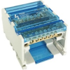 TRACON FLSO16-4P6 Moduláris elosztóblokk nyitható fedéllel 1×16(10) mm2 / 5×10(6) mm2, 500VAC/DC, 80A