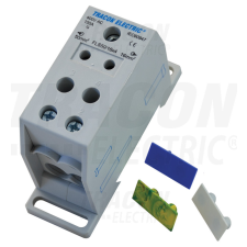 TRACON Fővezetéki leágazó sorkapocs, sínre szerelhető 1×50mm2 / 4×16mm2 villanyszerelés