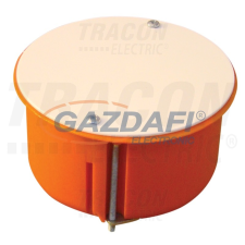 TRACON GD8021 Gipszkarton doboz, sima, fedéllel, narancssárga 80×45mm, IP44 villanyszerelés