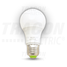 TRACON Gömb burájú LED fényforrás 230 V, 50 Hz, 7 W, 2700 K, E27, 500 lm, 250°, A60, EEI=A+ izzó