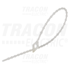 TRACON Gyöngyös nyitható kábelkötegelő, natúr150×2mm, D=8-35mm, PE villanyszerelés