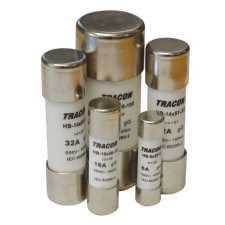 TRACON HBM-10X38-25 Hengeres biztosító aM 25A,500V,100kA,10x38 villanyszerelés