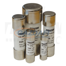 TRACON HBM-10X38-6 Hengeres biztosító aM 6A,500V,100kA,10x38 villanyszerelés