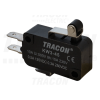 TRACON Helyzetkapcsoló, mikro, karos-görgős1×CO 10(3)A/230V, 15mm, 4,8x0,5 mm, IP00