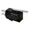 TRACON Helyzetkapcsoló, mikro, rugószáras1×CO 10(3)A/230V, 28mm, 4,8x0,5 mm, IP00