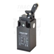 TRACON Helyzetkapcsoló, nyomógörgős1×NO+1×NC, 6A/230V AC, IP65 villanyszerelés