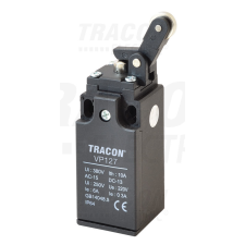 TRACON Helyzetkapcsoló, nyomógörgős 1×NO+1×NC, 6A/230V AC, IP65 villanyszerelés