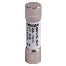 TRACON Hengeres biztosító PV  gPV, 25A,1000VDC,5kA,10x38 villanyszerelés