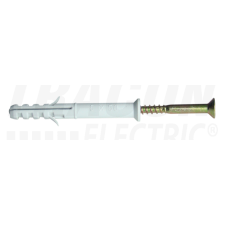 TRACON Hosszított tipli+csavar, szürkeM8×100mm, PA6.6 villanyszerelés