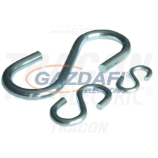 TRACON HR3-30 Acél kampó, horganyzott 3×30mm, 320N villanyszerelés