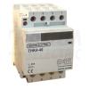 TRACON Installációs kontaktor230/400V, 50Hz, 4P, 4×NO, 63/25A, 13/3,8kW, 24V AC